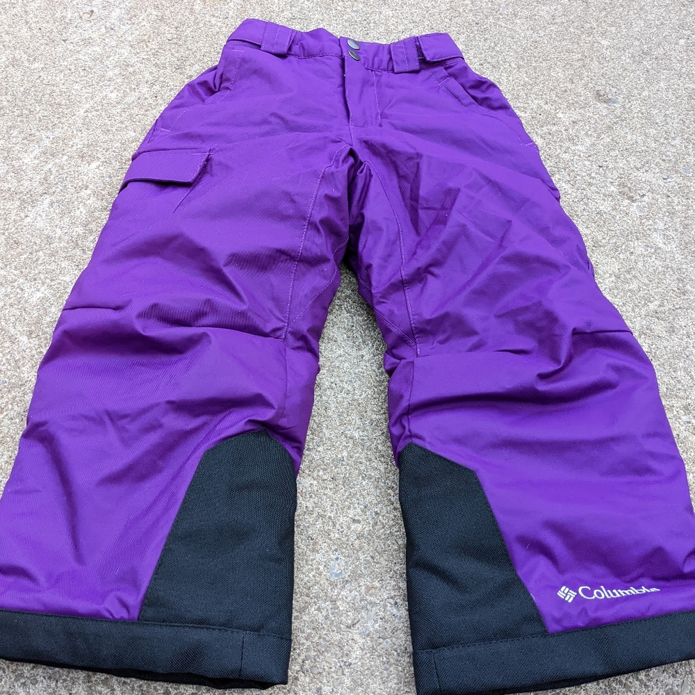 Girls Columbia Purple Omniheat Snow Pants Size XXS